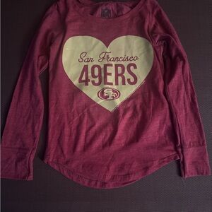 Girls San Francisco 49ers Long Sleeve Shirt